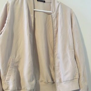 Beige bomber jacket American apparel